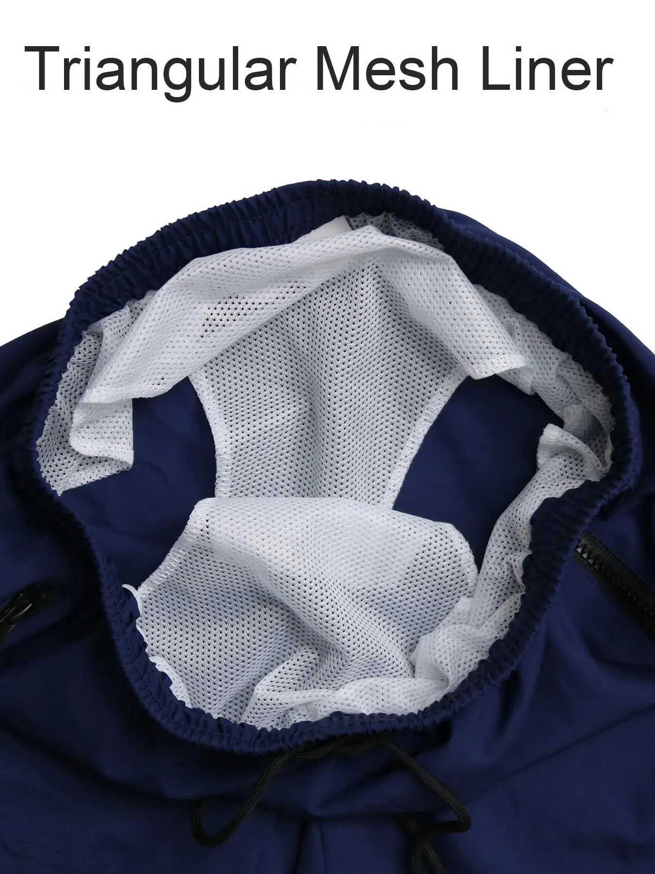 Mens Soild Color Swim Shorts Summer Casual Beach Board Shorts for Men Quick Dry Running Fitness Gym Shorts Zipper Pocket Z260331