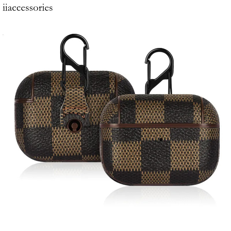 Headphone case Compatible Bluetooth Leather Pattern Earphone Brand Protective Case