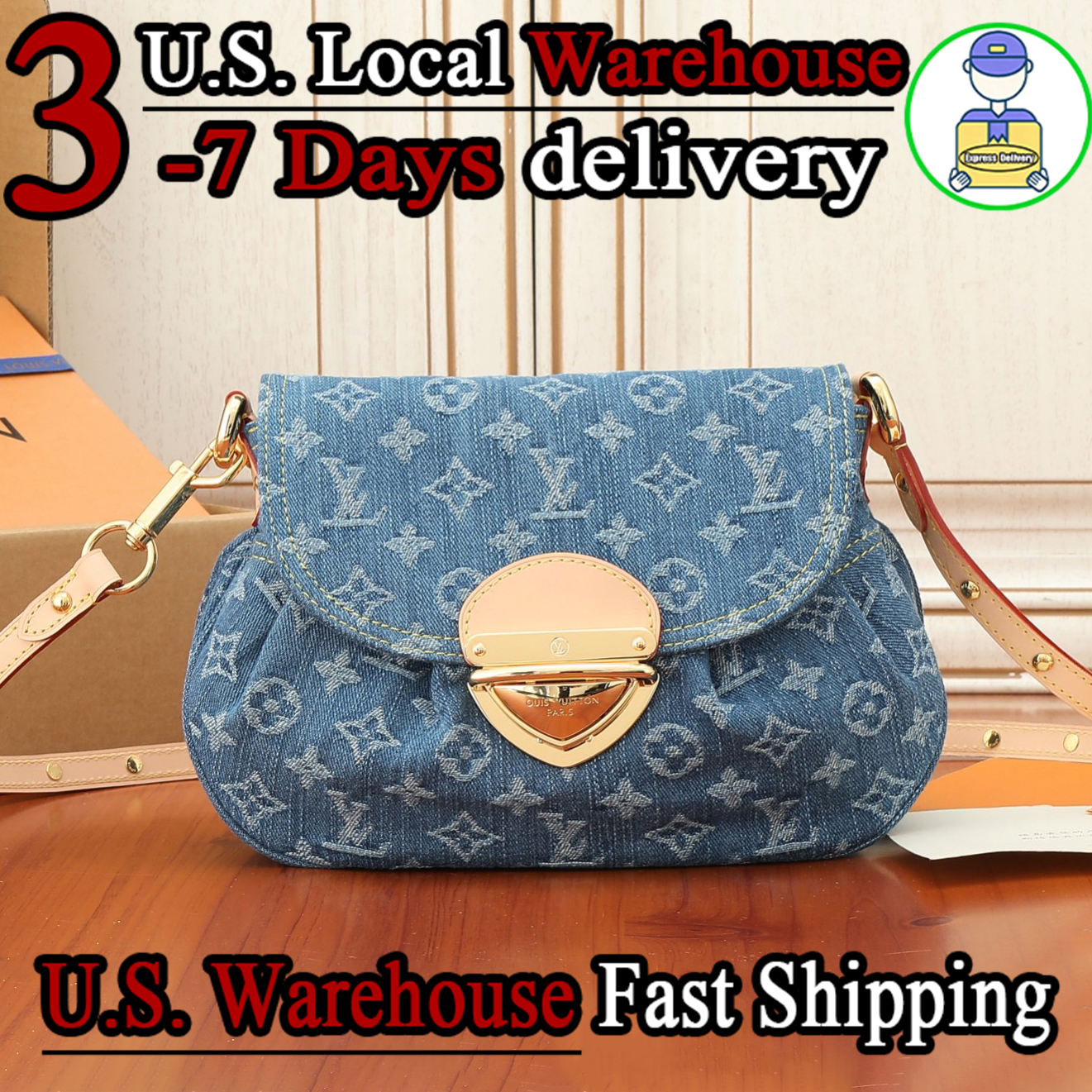 Jean bag Designer Bags Shoulder Bags Fashion Embossed Crossbody Old Flower jean Handbags Luxury bag Letters Stripe Armpit Cowboy Backpack bag 01
