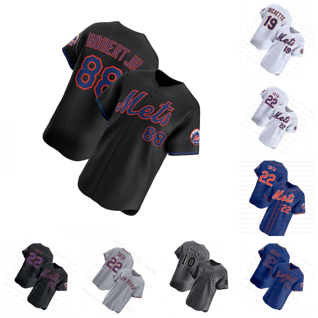 88 Luis Robert Jr. Juan Soto Mets 2026 Jerseys Bo Bichette Jorge Polanco Francisco Lindor Vientos Alvarez Winker Brett Baty Marcus Semien Kodai Senga