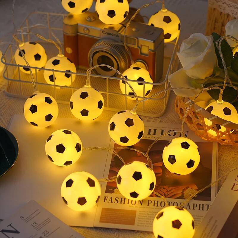 Bestseller World Cup Luminaries Event Theme Decorative Football Shaped String Lights For Celebration And Decoration Ddmytues