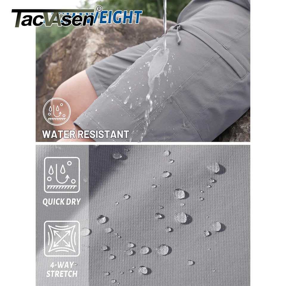 TACVASEN Summer Moisture Wicking Casual Shorts Mens Cargo Work Shorts Running Jogging Sports Bottoms Nylon Rip-Stop Short Pants Z260331