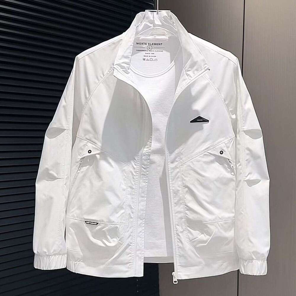 Spring New Collar Jacket For Men, Fashionable Versatile Curved Jacket, Stylish And Trendy Casual Top Men's Coat Men's Tops Short Jacket