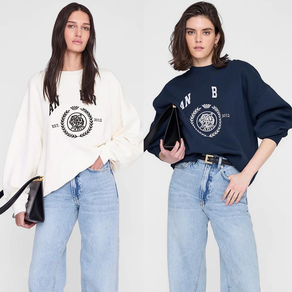 Designer Sweatshirts Winter Round Neck Sweatshirt Women's Padded Long Sleeve