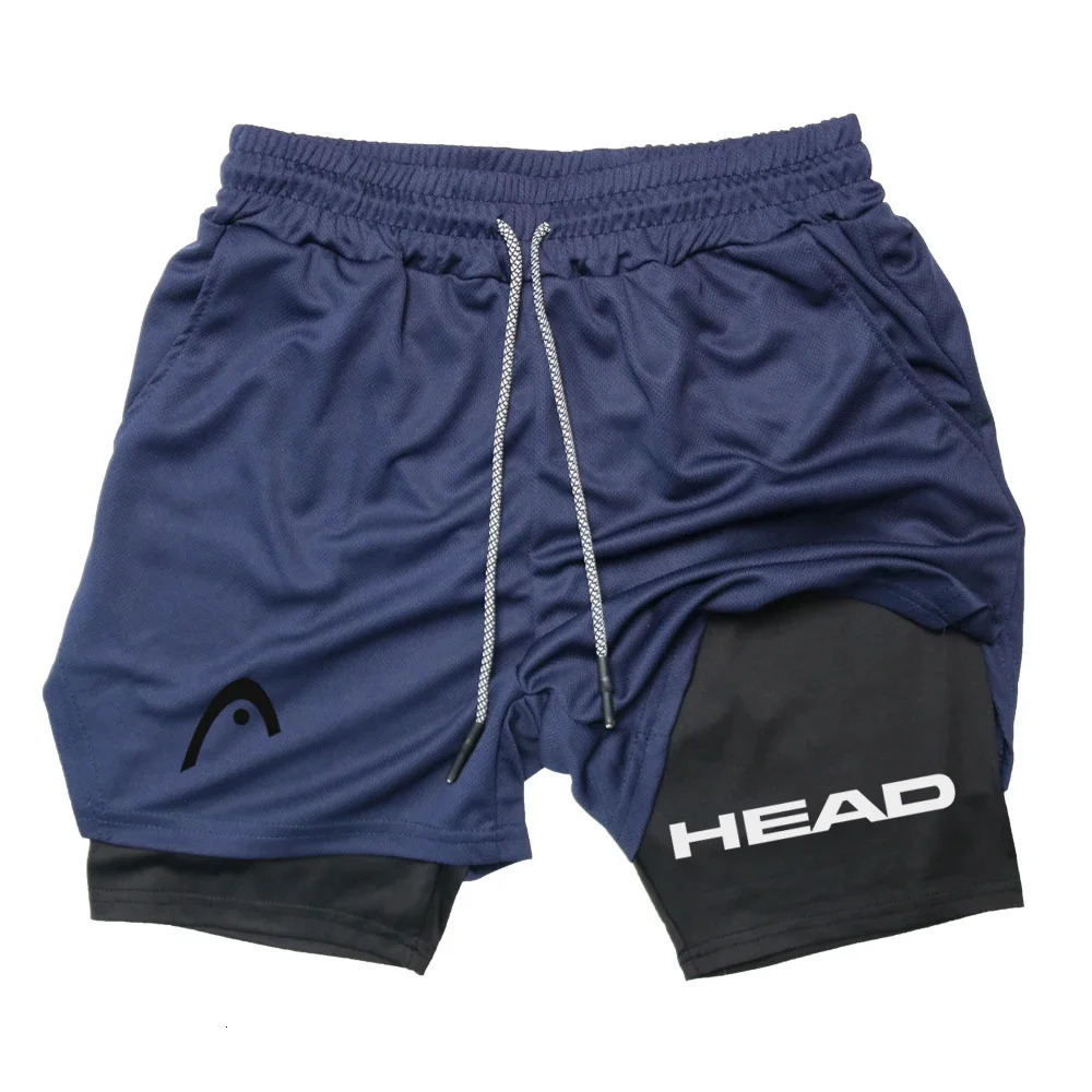 Anime Berserk Head Running Shorts Men Fitness Gym Training 2 in 1 Sports Quick Dry Workout Jogging Double Deck Summer 260311