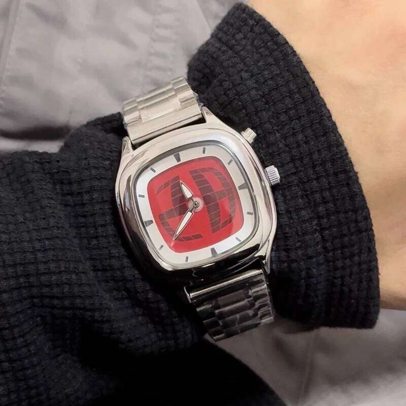 PINTIME Y2K Luxury Men's Watch New Conceptual Cool Digit Dial Male Quartz Wristwatch Stainless Steel Waterproof Reloj Man Clock 26W0331