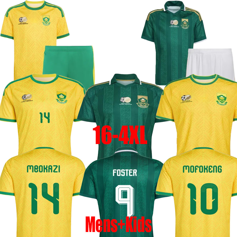 2026 South Africa Soccer Jerseys national football team APPOLLIS MOKOENA FOSTER RAYNERS E.MOKWANA Men Uniforms 26 27 MOFOKENG MOREMI NKOTA Football Shirt
