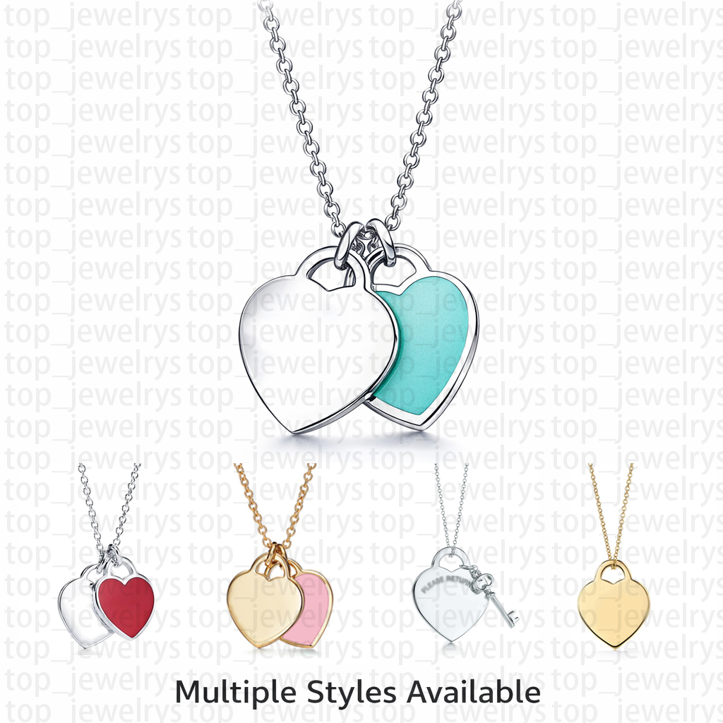 Heart necklace pendant necklace designer woman necklaces fashion jewelry women men silver gold chain designer jewelrys Birthday Christmas Gifts for Wedding Party