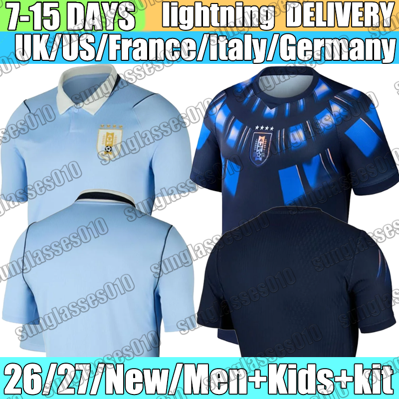 2026 uruguay Jersey R.ARAUJO N.DE LA CRUZ F. VALVERDE PELLISTRI Soccer Jerseys J.M.GIMENEZ L.SUAREZ D.Nunez G.DE ARRASCAETA Jerseys Football Shirts kids kits