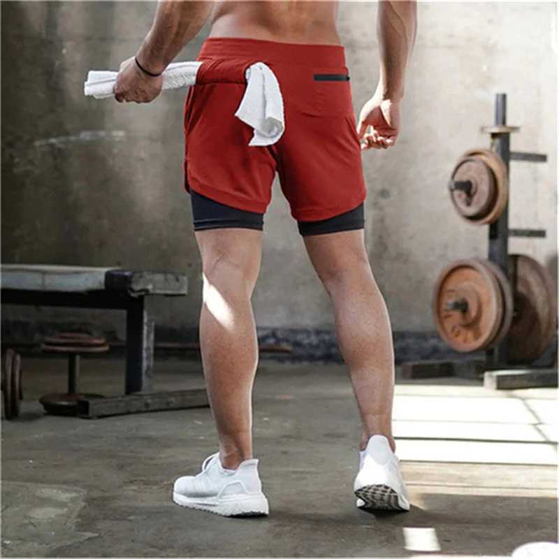 Mens Summer Camo Running Shorts Men 2 in 1 Double-deck Quick Dry Mesh Breathable Shorts Multi-pocket Men Casual Sports Shorts Z260331
