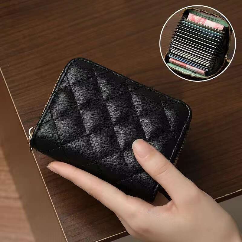 Accordion Holder For Women, Multi-Card Slots, Anti-Demagnetization Bank High-End PU Exquisite Card Holder, Direct From Manufacturer
