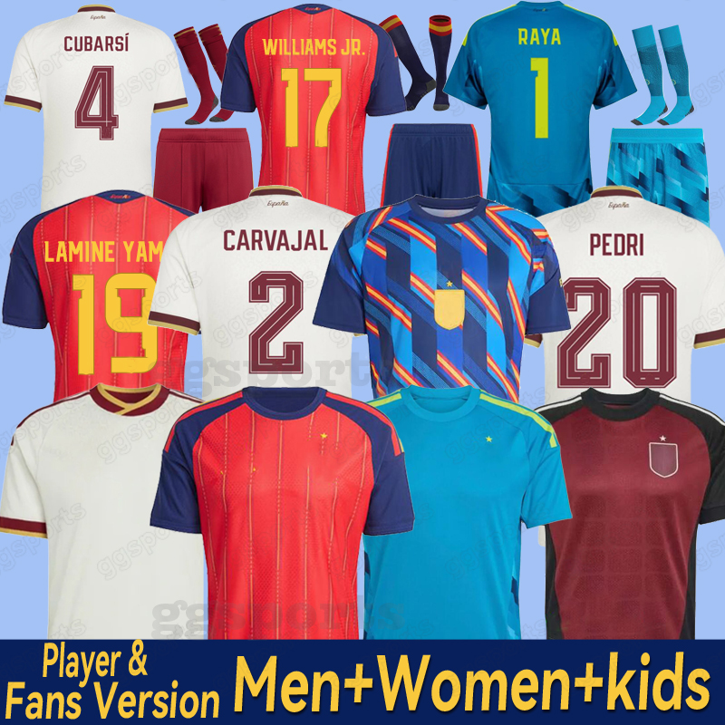 2026 Spain soccer Jersey World Cup Kit Kids LAMINE YAMAL women MORATA FERRAN CARVAJAL 26 27 Football jersey Shirts Men Camiseta Espana RODRIGO OLMO OYARZABAL