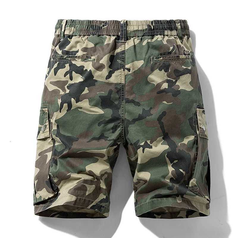 Summer Men Cargo Camouflage Shorts Mens Casual Cotton Jogger Shorts Pants Mens Outwear Fashion Vintage Twill Cotton Shorts Male Z260331