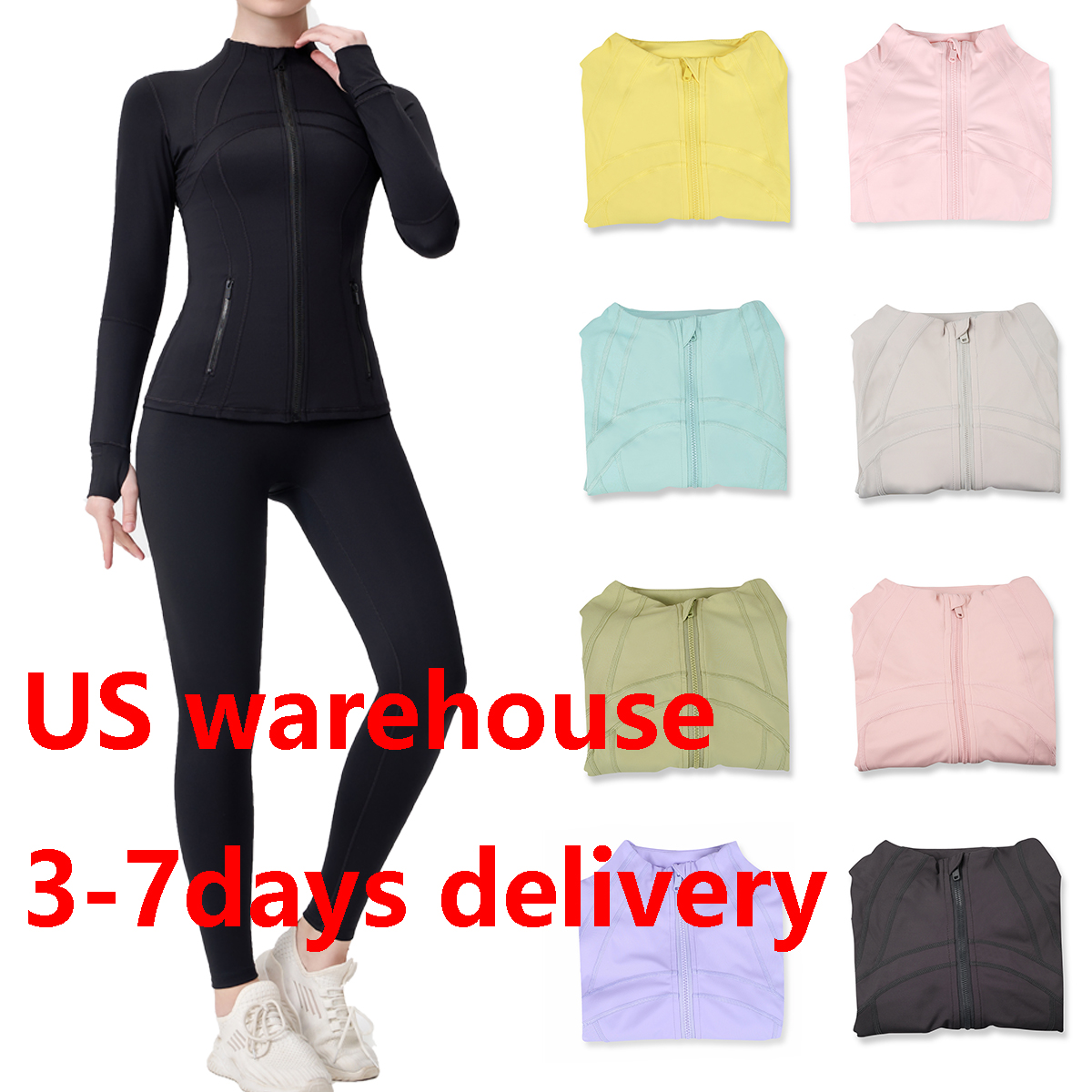 yoga set High Elastic Breathable leggings for women designer set yoga gym sets workout sets 2 piece set sweatshirt cropped jacket pilates set