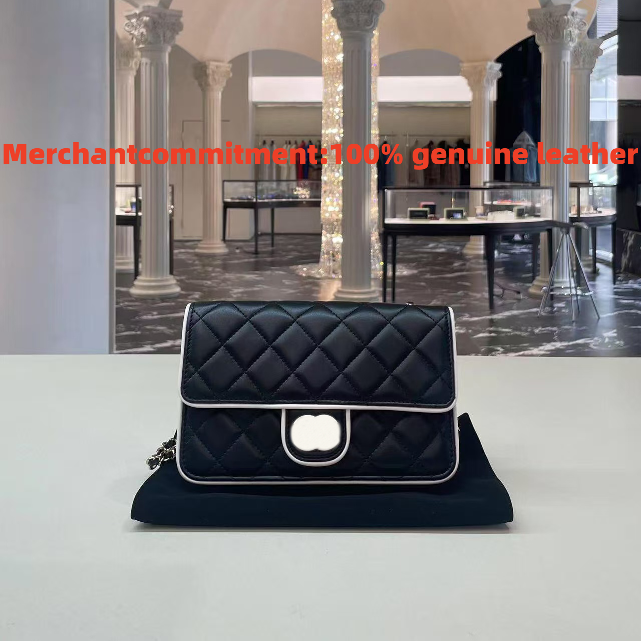 high quality Luxy Brand 25P Flap Shoulder Bag Quilted Lambskin Crossbody Shoulder Bag for Women, Contrast Edge, Vintage Chain Flap Purse, Elegant Handbag Zhgheg001
