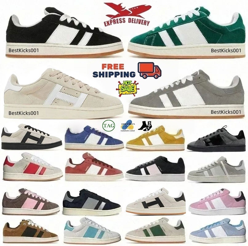 Campuses 00s sneakers trainers 00 women men Crystal White Core Black Grey Green Wonder Quartz Mauve clear pink blue Top Quality Designer Casual Outdoor Sport Shoes