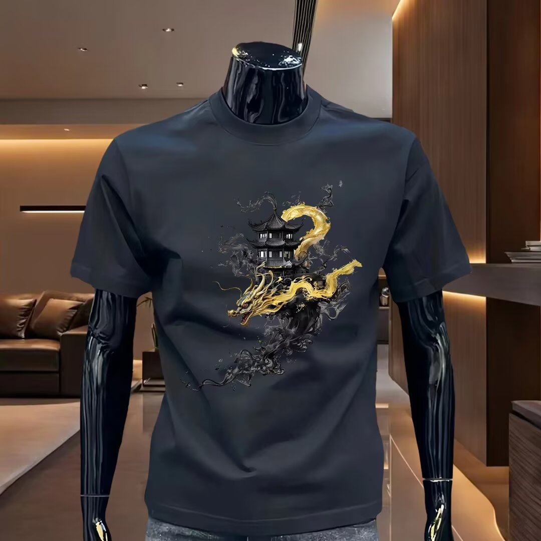 2026 Summer New Arrivals Hot-Selling Men's T-Shirts | 100% Cotton Casual Premium Streetwear Versatile Short Sleeve Tops