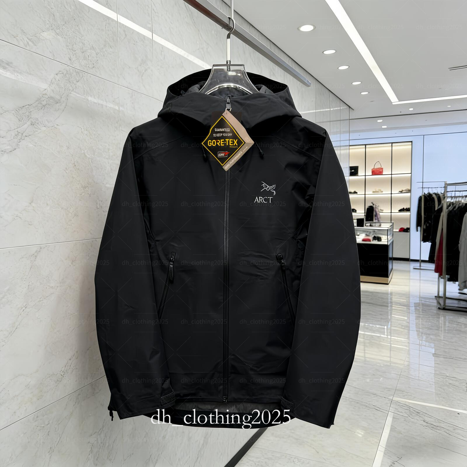 Arcteryxsity Jacket Men Women Goretex LT SV Hard Shell Zip Up Waterproof Hood Windbreaker High Quality Designer Fashion Clothes Artery Jacket Trend Coat Arcs Jacket