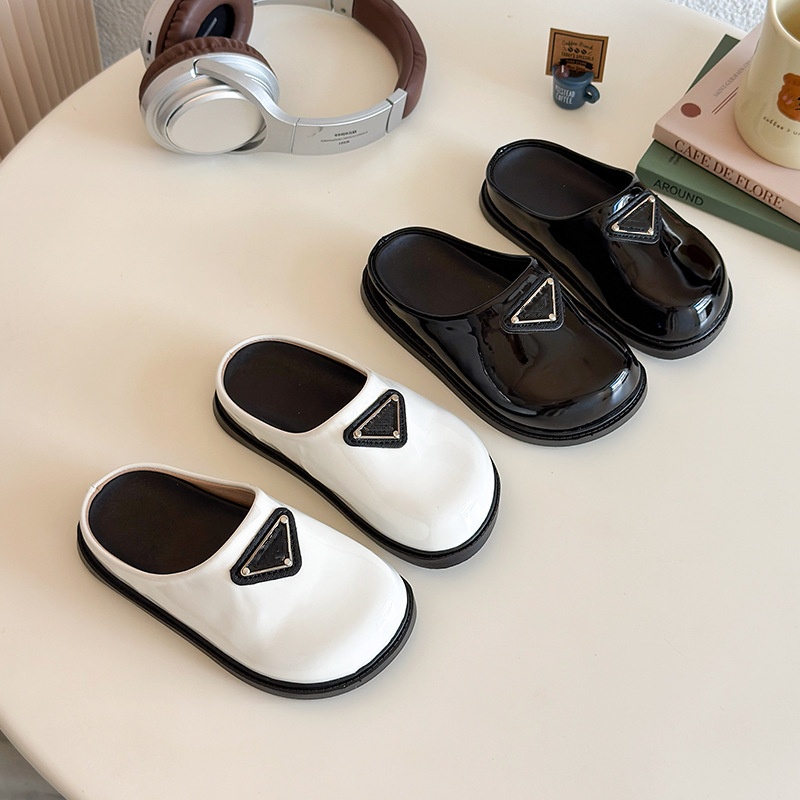 Luxury Inspired Trendy Teenagers Casual Sneakers Backless Breathable Mule Slides Summer Non-Slip School Shoes for Teens Young Adults Skateboarding Foo