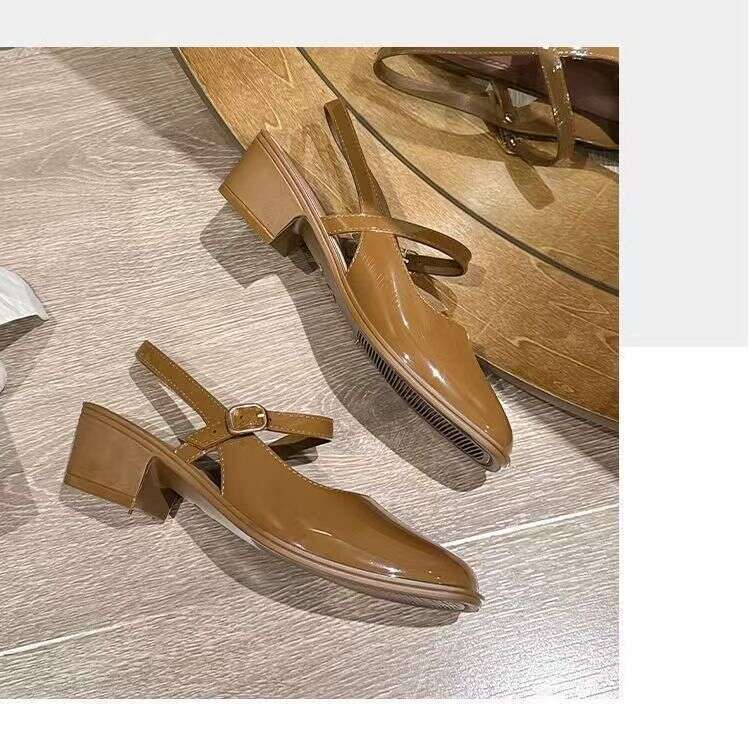 Factory Wholesale Mary Jane Shoes Women Thick-Soled Height-Increasing New Popular Trendy Versatile High-Heeled Sandals For Going Out - view 9