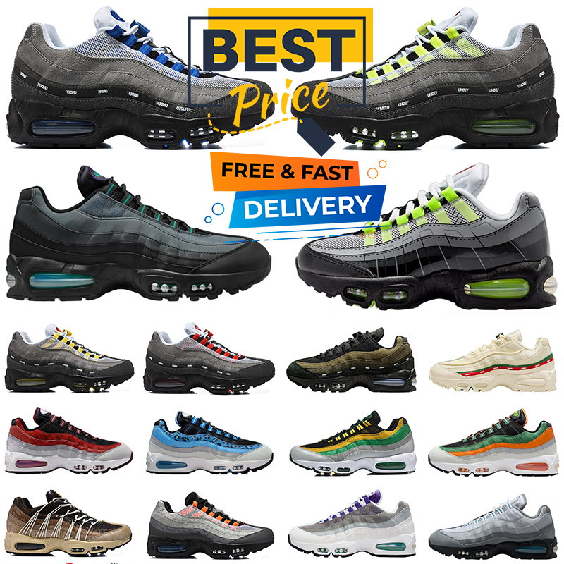 Designer 95 95s Shoes 95s Birmingham La Brea 95s Neon Black Grape Norfolk State Famu Morehouse Spelman Anthracite Cool Grey Sanddrift 95s Snekaers for men and women