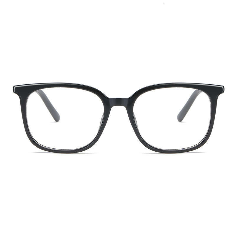 Retro Square Flat Lens Eyeglass Men, Korean Style Trendy Versatile Myopia Glasses Frame For Women Chunjinqiuli