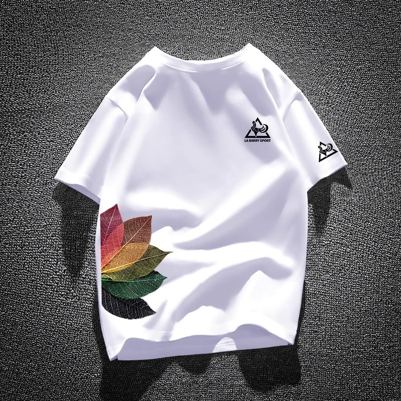 2026 Spring-Summer New Arrivals Men's French T-Shirts | 100% Cotton American Casual Graphic Short Sleeve Minimalist Versatile Tops