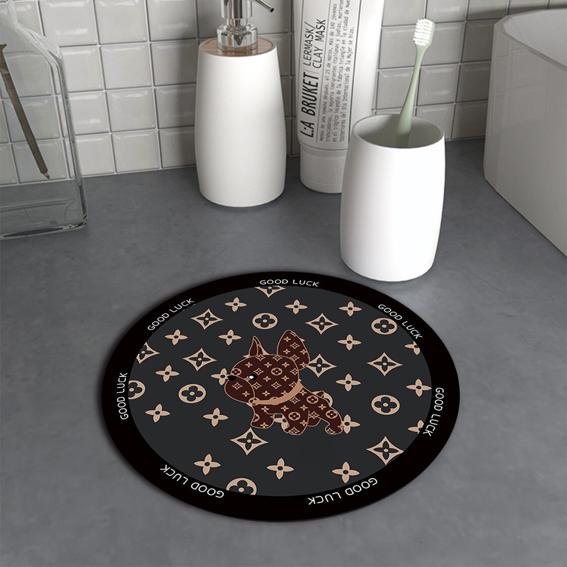 Cartoon Coaster Diatomaceous Earth Soft Pad Absorbent Wash Dining Heat Insulation Tea Cup Mat New Chinese Style Custom Pattern