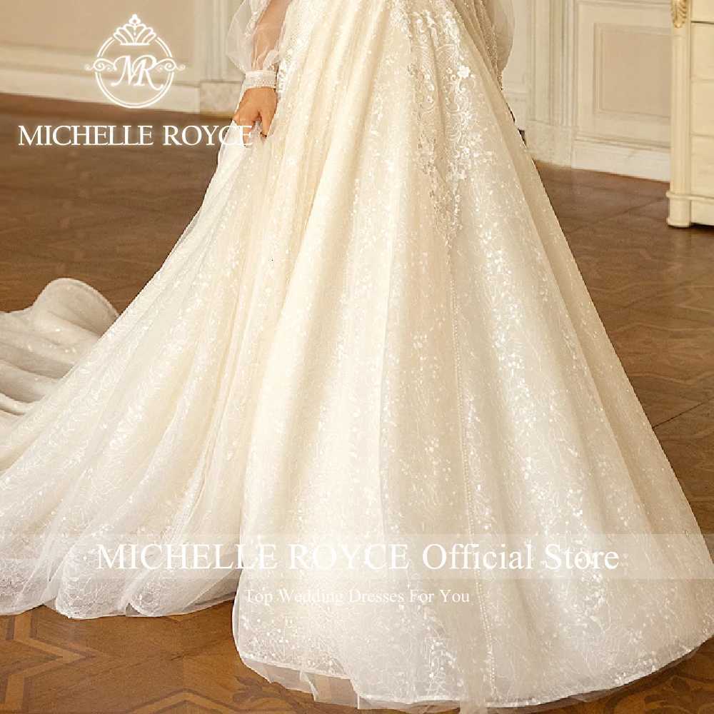 Michelle Royce New Arrival Weding Dress For Women Beading Appliques Princess Delicate Beaded Lace Sweetheart Vestidos De Novia C260331
