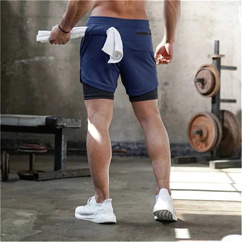 Mens Summer Camo Running Shorts Men 2 in 1 Double-deck Quick Dry Mesh Breathable Shorts Multi-pocket Men Casual Sports Shorts Z260331