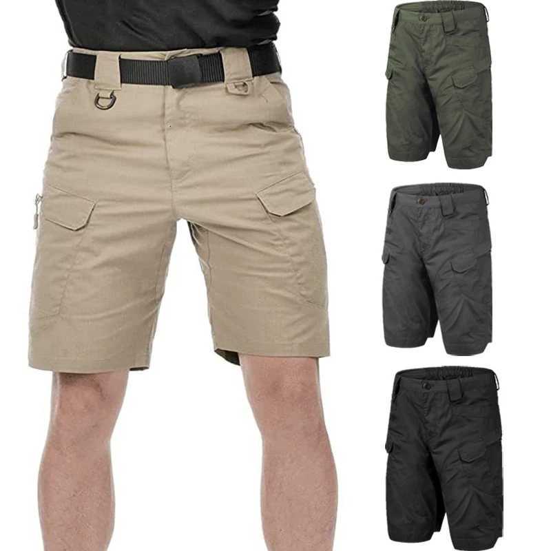 Outdoor Multi-Pocket Shorts Mens Summer Tactical Casual Shorts Waterproof Quick-dry Combat Pants Lightweight Training Shorts Z260331