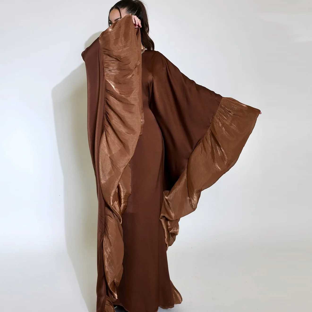 Muslim Women Arabic Dubai Abaya Long Dress Modest Ramadan Robe Kaftan Femme Islam Clothing Eid Djellaba Ka Caftan Marocain C260331