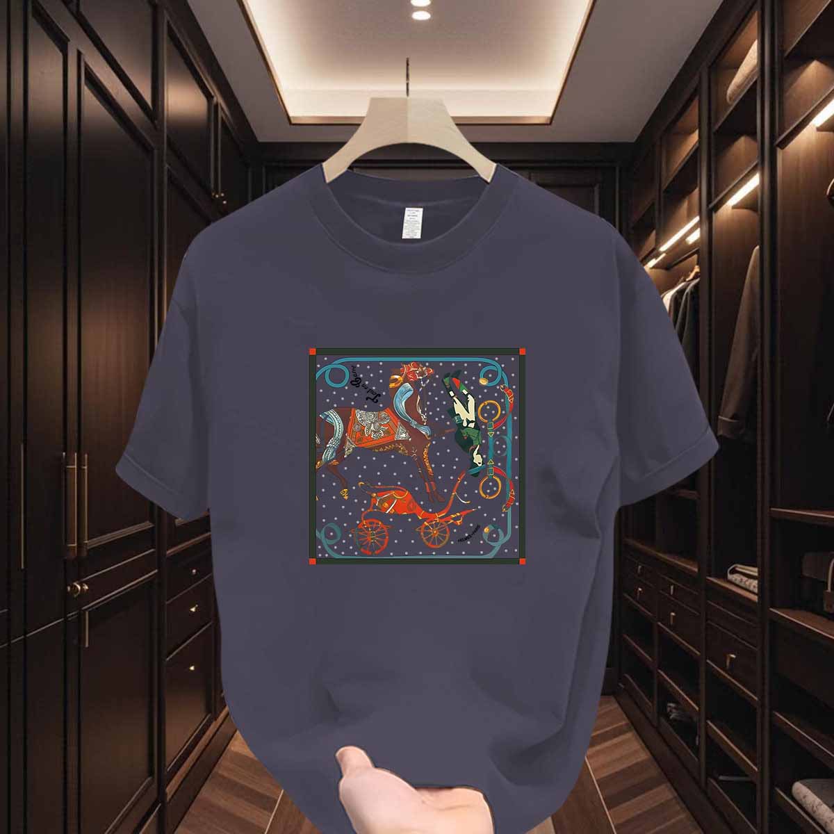 2026 Summer New Arrivals Unisex American Streetwear T-Shirts | High-Street Niche Design Heavyweight Cotton Tees