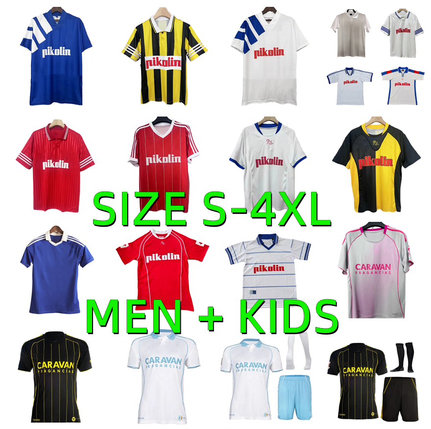 25 26 NARVAEZ ZAPATER Soccer Jerseys Real Zaragoza RATON 2025 2026 BERMEJO FRANCHO 1992 1993 1994 1995 96 97 98 99 01 02 04 05 Football Shirts Adult Uniforms Men kids kit