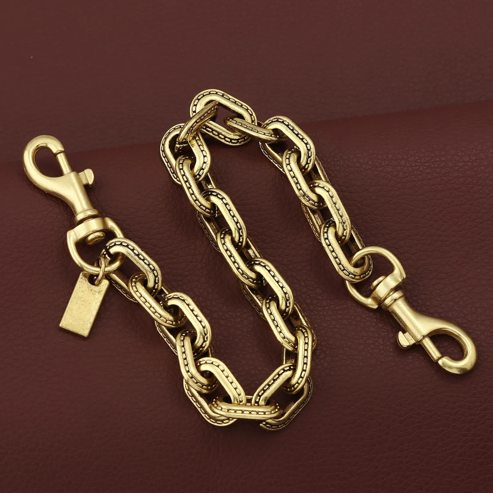 All-season Versatile Metal Two-color Chain Bag Pendant Womens Cross-border Fashion Bag Pendant Jewelry Gift 260327