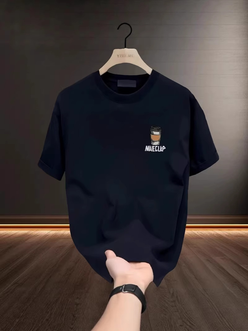 Summer New Arrivals Men's T-Shirts | American INS Heavyweight Cotton Trendy Edgy Oversized Crew Neck Tops
