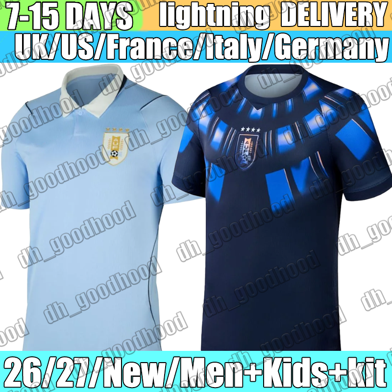 uruguay Jersey F. VALVERDE N.DE LA CRUZ R.BENTANCUR Soccer Jerseys UGARTE L.SUAREZ D.Nunez M.ARAUJO R.ARAUJO J.M.GIMENEZ F.TORRES Jerseys 2026 Football Shirts kids kits