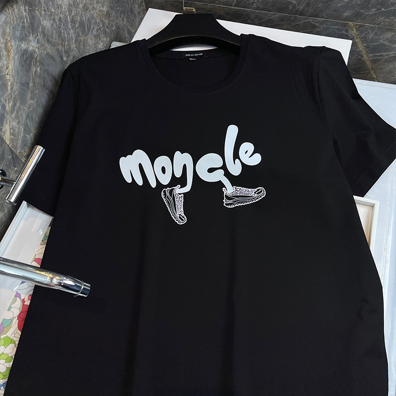 Summer Unisex Couple T-Shirts | Premium Classic Letter Cotton Graphic Crew Neck Versatile Trendy Short Sleeve Tops