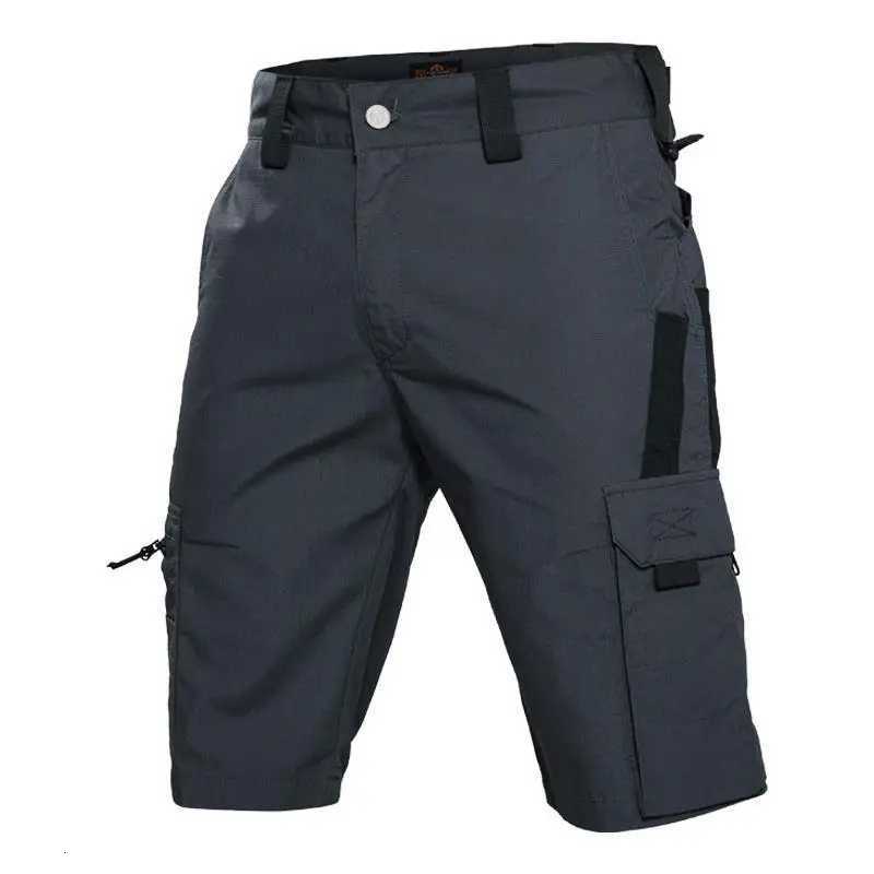 Military Green Outdoor Work Pants Mens Camouflage Solid Color Training Shorts Summer Multi Mouth Bag Military Style Shorts Z260331