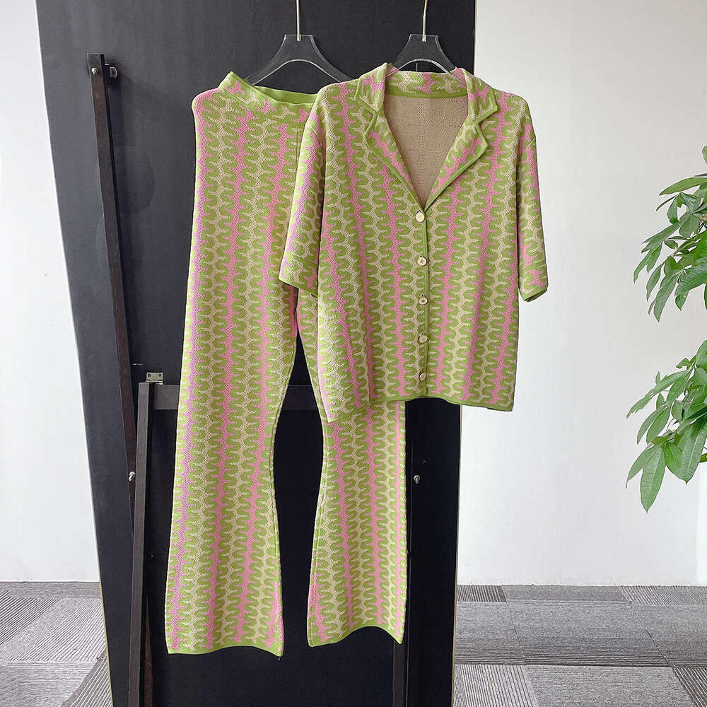 k30 2026 Spring New Designer French Casual Pajamas Luxury Elegant Top+Pants Set