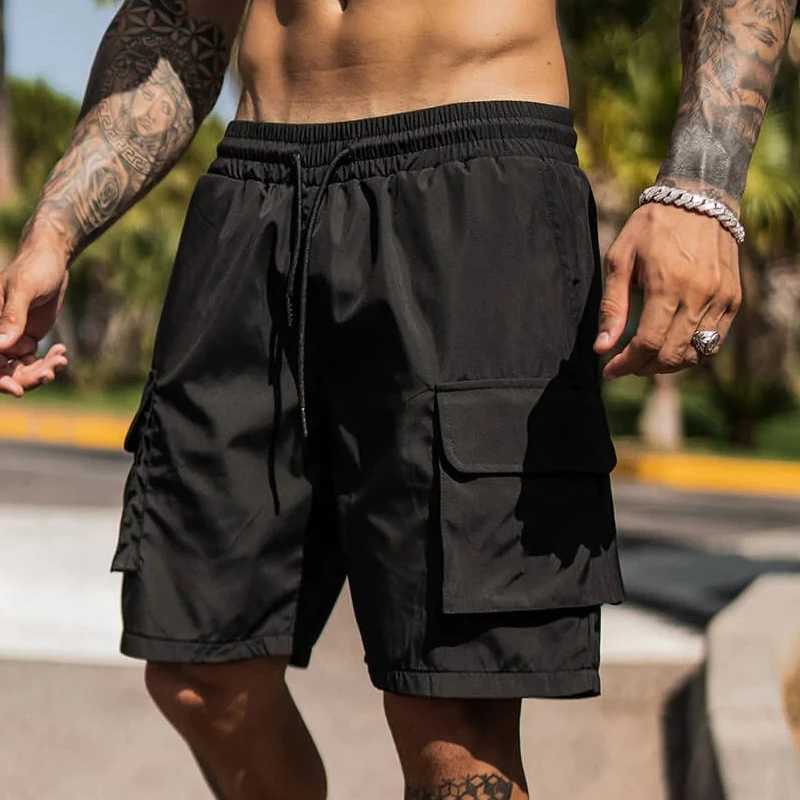 GITF Quick Dry Athletic Shorts with Zipper Pockets Mens Summer Running Shorts Gym Training Workout Fitness Hiking Shorts Z260331