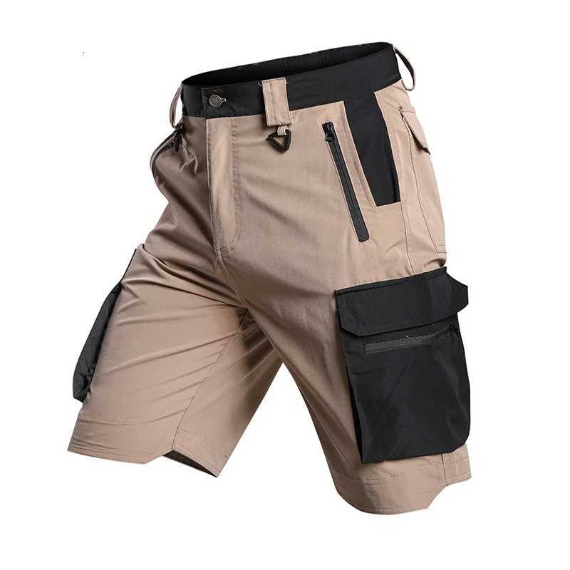Summer Mens Tactical Cargo Shorts Quick Dry Waterproof Outdoor Shorts for Hiking Camping Trekking Fishing with Multi Pockets Z260331
