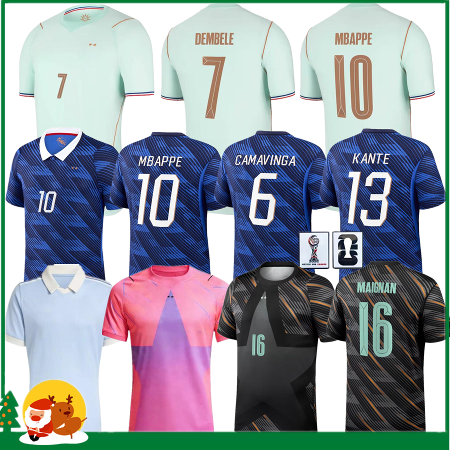French club Full Sets 2026 MBAPPE soccer jersey 25 26 GIROUD GRIEZMANN KANTE Dembele Maillot de foot equipe Maillots Kids Men Women World Cup football