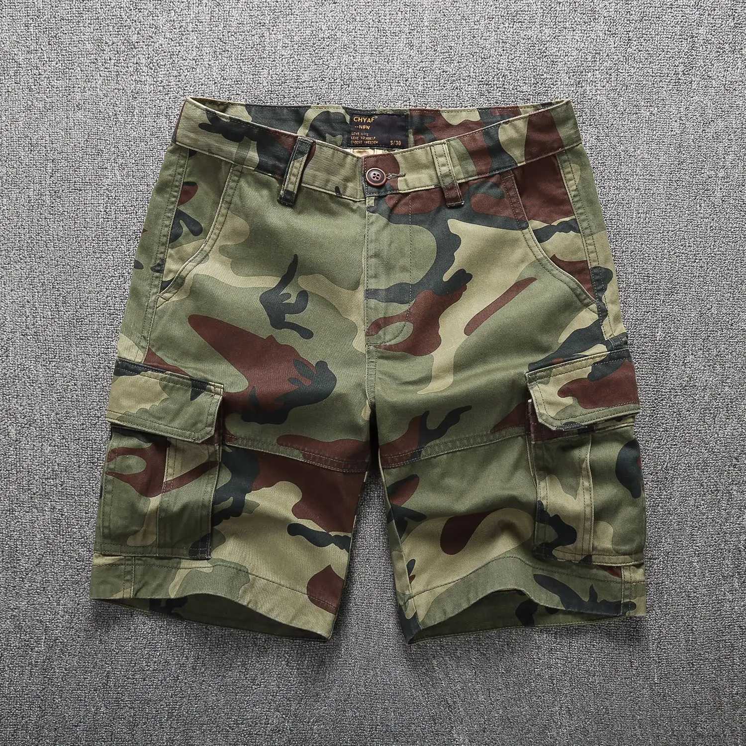 Men Fashion Bottom Summer Casual Camouflage Shorts American Workwear Pants Comfortable Outdoor Trendy Youth Cargo Beach Shorts Z260331