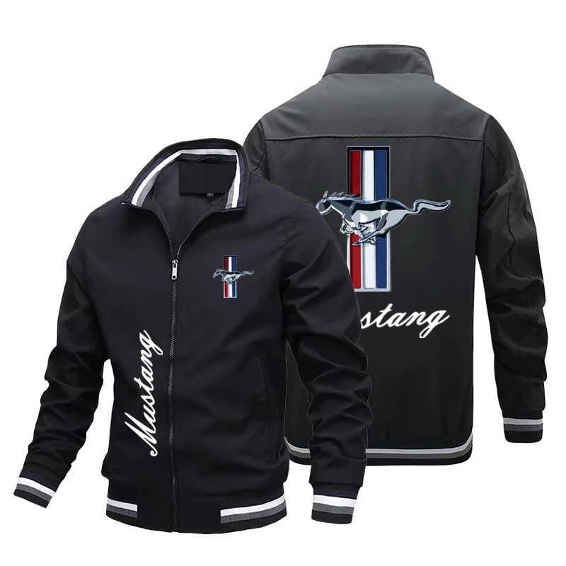 Summer New Hot Sale Ford Mustang Mens Jacket Fashion Brand Jacket High Quality Oversized Moto Racing Breathable TopT260331