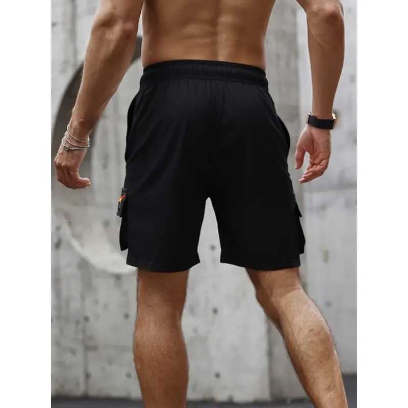 Mens Casual Cargo Shorts Big Pockets Loose Fit Elastic Waist Lightweight Breathable Outdoor Sports Gym Work Shorts for Men Z260331