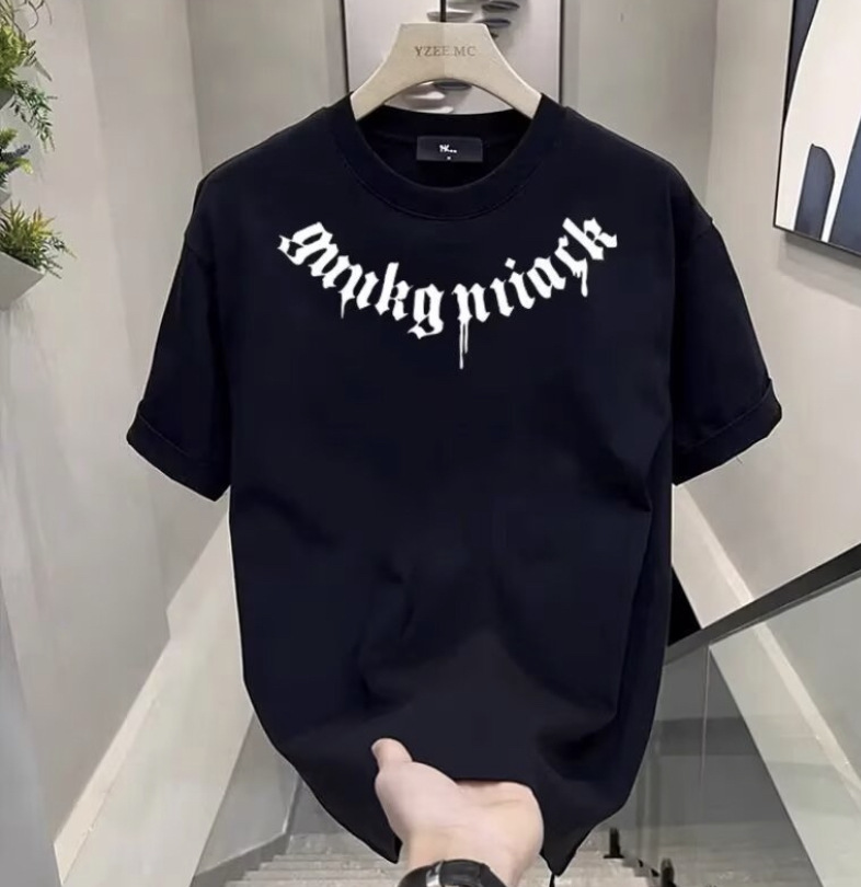 Summer Unisex American Retro T-Shirts | Heavyweight Cotton Slim-Fit Crew Neck Oversized Streetwear Couple Short Sleeve Tees