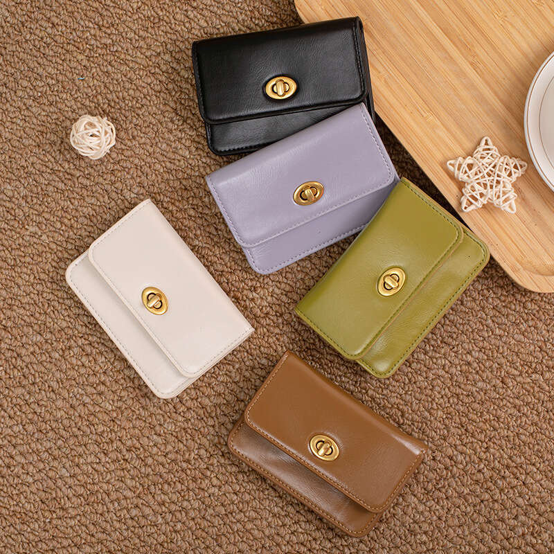 Wholesale Short Women's Wallets, Compact And Simple, Solid Color, Ins-Style, Student Multi-Card Slot Coin Purse, Card Holder, Slim Design