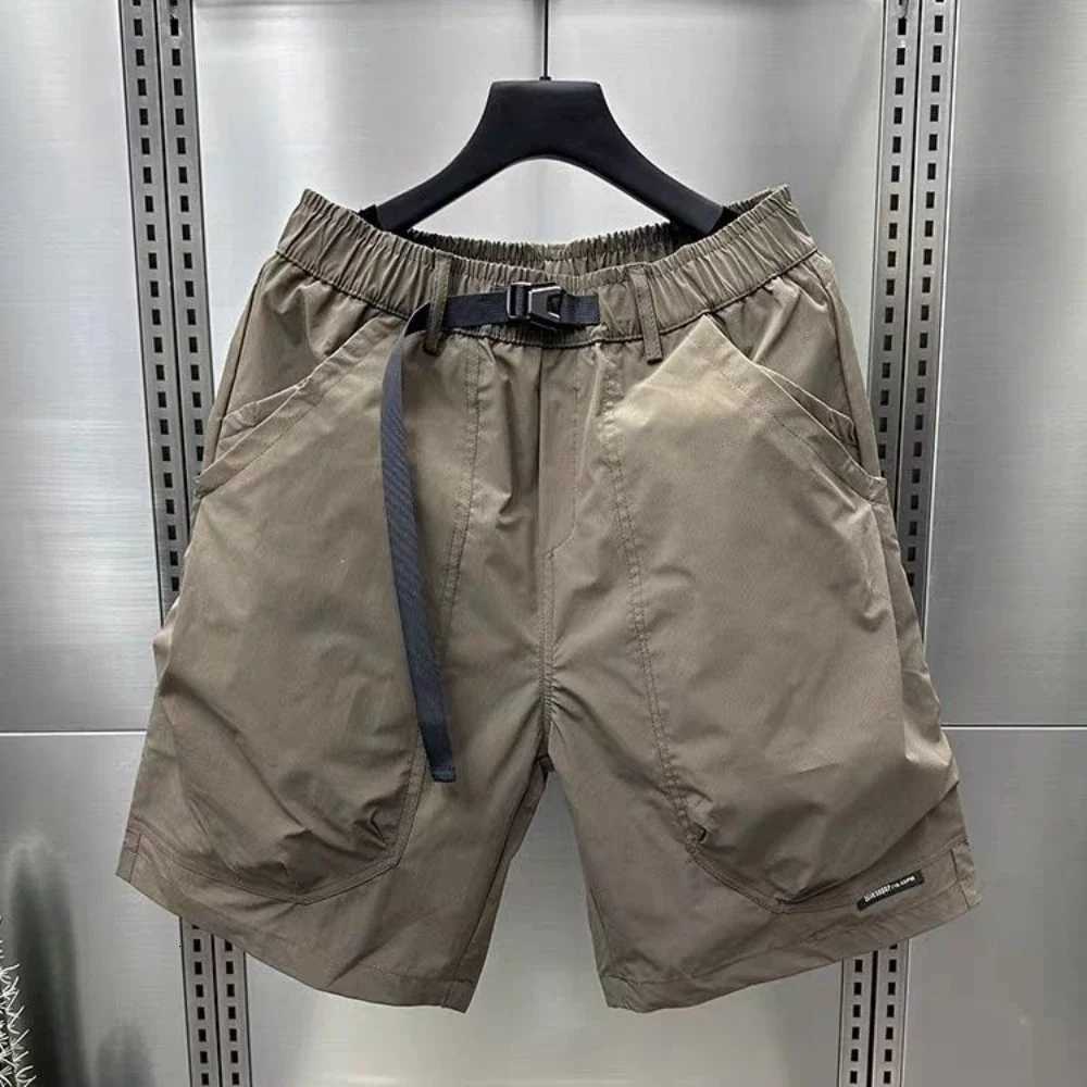 2026 Mens Large Pocket Waistband Work Shorts Summer Thin New Loose Straight Half Middle Pants Z260331