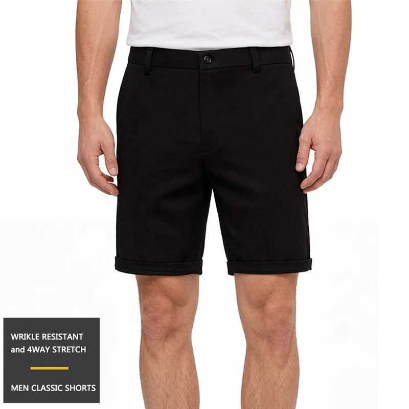 2026 Mens Shorts Quick Dry 4 Way Stretch Casual Work Dress Hiking Shorts for Men Waterproof Knee Shorts Z260331